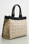 DENVER TOTE (BLACK/CREAM)