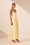 LIMON BUSTIER MAXI DRESS (LEMONDADE)