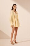 LIMON LONG SLEEVE MINI DRESS (LEMONDADE)