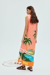 PARADISO SILK MIDI DRESS (MULTI)