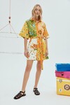 HOTEL LAMU SPLICED MINI DRESS (MULTI)