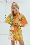 HOTEL LAMU SPLICED MINI DRESS (MULTI)