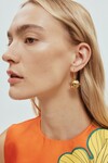 BANANA HOUSE PUFFER EARRINGS (GOLD)
