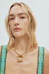 BANANA HOUSE CLAM SHELL NECKLACE (GOLD)