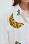 CLAM EMBROIDERED SHIRT (CREAM)