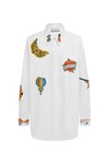 CLAM EMBROIDERED SHIRT (CREAM)