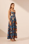 KARLA PANELLED BUSTIER MAXI DRESS (MULTI)