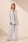 BRISA PEAK LAPEL BLAZER (ICE BLUE)