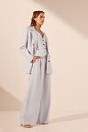 Brisa peak lapel blazer (ice blue)