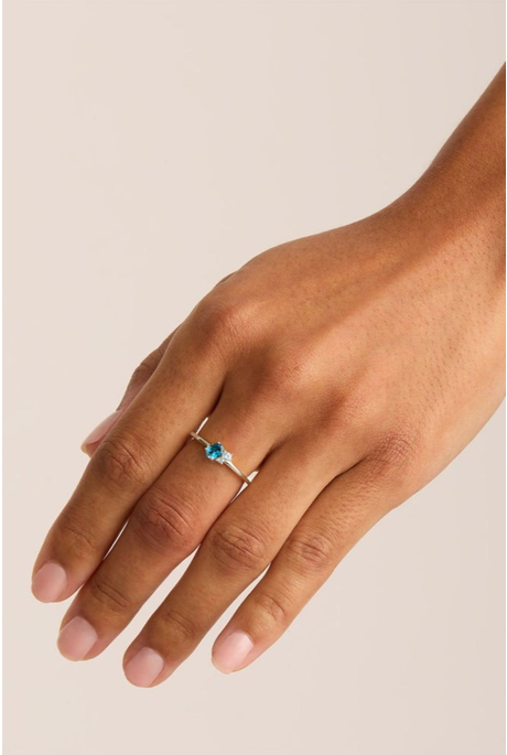 MAGIC OF US RING | DECEMBER (BLUE TOPAZ/STERLING SILVER)