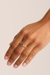 MAGIC OF US RING | DECEMBER (BLUE TOPAZ/18K GOLD VERMEIL)