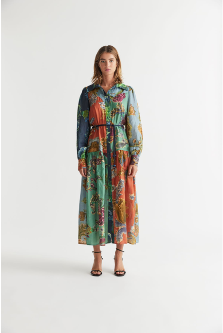 JUNO MIDI SHIRT DRESS (SPICED)