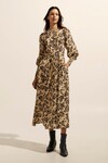 TANGENT DRESS (OCHRE FLORAL)