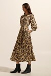 TANGENT DRESS (OCHRE FLORAL)