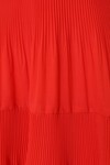 PLEATED MIDI DRESS (TOMATO)