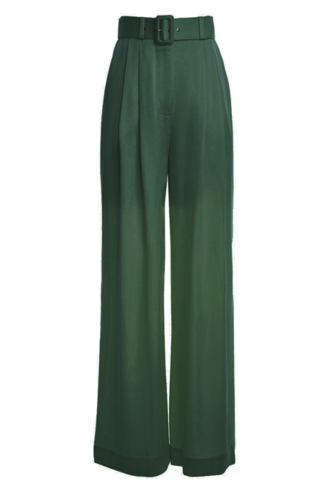 SILK TUCK PANT (MATCHA)