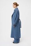 BEA DENIM TRENCH COAT (CLASSIC BLUE)