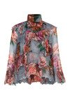TEAM LAYER BLOUSE (CHARCOAL FLORAL)