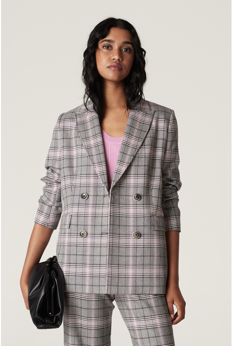 ELTON CHECK BLAZER (PINK CHECK)