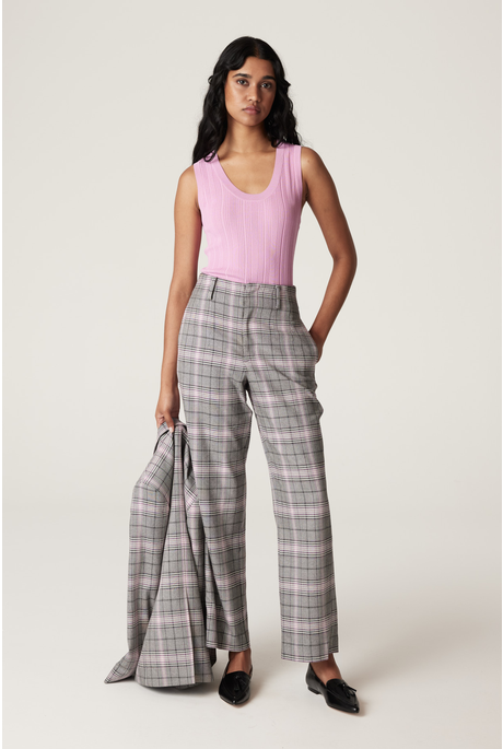 ELTON CHECK PANT (PINK CHECK)