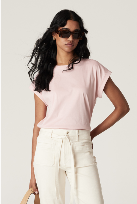 PIMA TEE (PALE PINK)