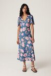 POPPY MIDI DRESS (PINK FLORAL)