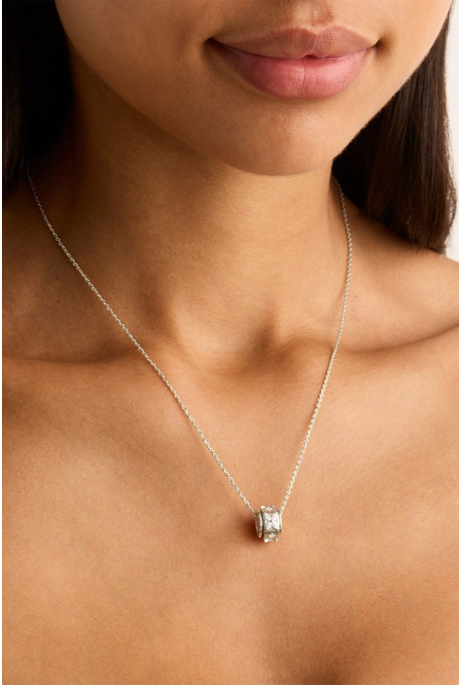 NO RAIN, NO FLOWERS SPINNING MEDITATION NECKLACE (STERLING SILVER)