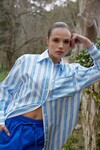 BUDDY SHIRT (LAPIS STRIPE)