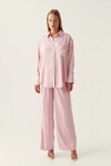 RIDDLE BUTTONED CREPE SHIRT (CHALK PINK)