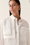 REFRAME OVERSIZED LOGO SHIRT (IVORY)