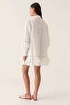 REFRAME LOGO TRIM MINI DRESS (IVORY)