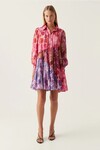 VISION SMOCK MINI DRESS (KALEIDOSCOPIC ROSE)