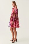 VISION SMOCK MINI DRESS (KALEIDOSCOPIC ROSE)