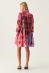 VISION SMOCK MINI DRESS (KALEIDOSCOPIC ROSE)