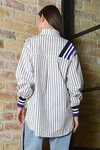 JUST A LITTLE RIB SHIRT (BLUE STRIPE)