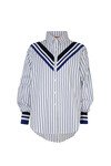 JUST A LITTLE RIB SHIRT (BLUE STRIPE)