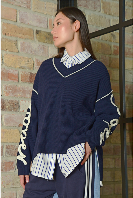 ROPE ME IN JUMPER (NAVY)