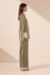KAHLO SILK CONTRAST RELAXED SHIRT (FERN)