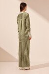 KAHLO SILK CONTRAST RELAXED SHIRT (FERN)