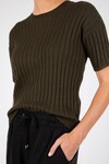 REIGN RIB KNIT TEE (CYPRESS)