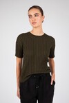 REIGN RIB KNIT TEE (CYPRESS)