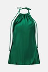 WALTER HALTER TOP (EMERALD GREEN SILK)