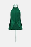 WALTER HALTER TOP (EMERALD GREEN SILK)