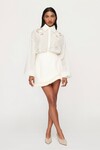 BOWIE RAFFIA MINI SKIRT (OFF WHITE)