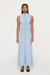 AVALON FRINGE KNIT DRESS (BLUE TINT)