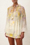 HARMONY BILLOW BLOUSE (CITRUS GARDEN PRINT )