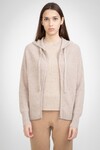 N.16 CASHMERE ZIP HOODIE (CHAMPAGNE)