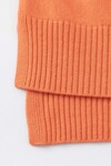 N.99 CASHMERE BLEND HI LOW CARDIGAN (ORANGE PEEL)