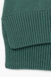 N.121 CASHMERE BLEND DEEP HEM RIBBED FUNNEL (FOREST)