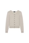 MERINO CROP CREW CARDI (ALABASTER)